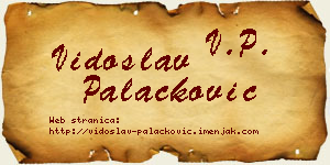 Vidoslav Palačković vizit kartica